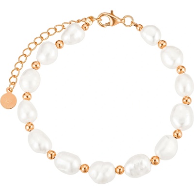Olivie stříbrný perlový náramek ROSE 8805