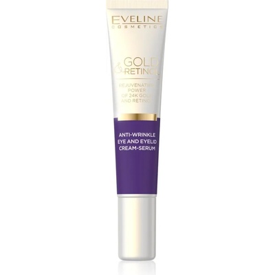 Eveline Cosmetics Gold & Retinol кремообразен серум против бръчки за околоочния контур 20ml