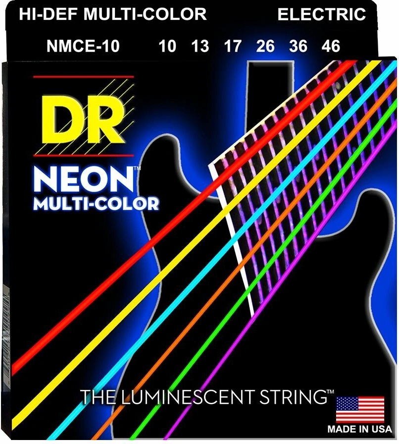 DR Strings Multi Color 10