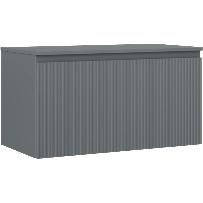 Mexen Rivel шкаф за баня под мивка 90 см с плот, 1 чекмедже, рифлена, мат графит - 91A20-09047-1-BFC66 (91A20-09047-1-BFC66)