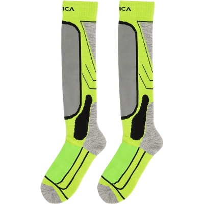 Nevica Юношески ски чорапи Nevica Meribel 2 Pack Ski Sock Juniors - Lime Green