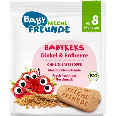 Freche Freunde BIO Sušenky - Špalda a jahoda 100g 3x