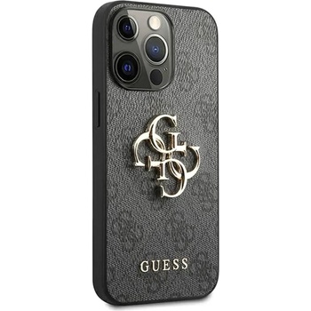 GUESS Гръб Guess PU 4G Metal Logo Case за iPhone 13 Pro Max - Сив