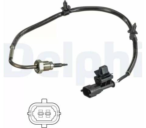 DELPHI Čidlo teploty výfukových plynů DF TS30142
