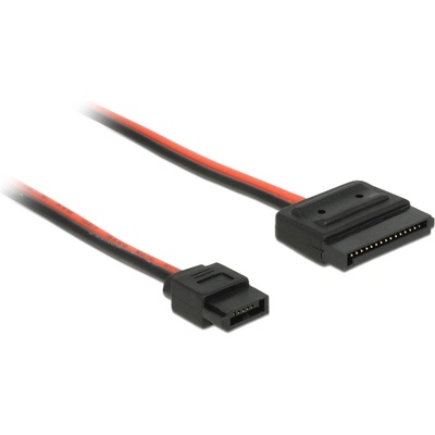 Delock Захранващ кабел Delock SATA с 15-пинов конектор Тънък SATA захранващ конектор с 6-пинов конектор,