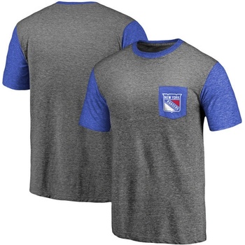 Fanatics Apparel tričko New York Rangers Refresh tri-Blend Pocket