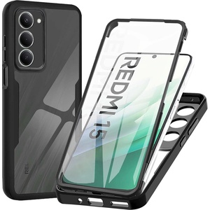 Techsuit Калъф + протектор - Techsuit ColorVerse 360 Series - Xiaomi Redmi 15 4G / Redmi 15 5G - Черен (KF2357996)
