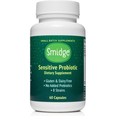 Smidge Sensitive Probiotics, 8 щама, 5 милиарда CFU, 60 растителни капсули