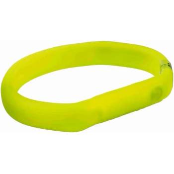 TRIXIE flash light band USB L-XL - USB Светещ нашийник за кучета -1.8X70см цвят жълт