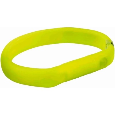 TRIXIE flash light band USB L-XL - USB Светещ нашийник за кучета -1.8X70см цвят жълт