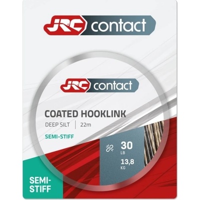 JRC šňůra Coated Hooklink Deep Silt 22m 30lbs Semi Stiff