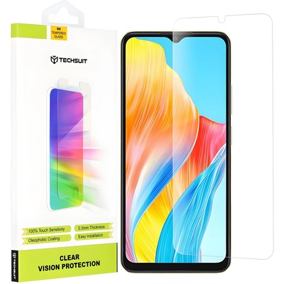 Techsuit защитно стъкло 9H за Oppo A38/A18 - Прозрачен KP30079 (30079)