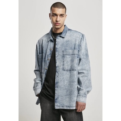 Urban Classics Shirt Oversized Denim - Blue