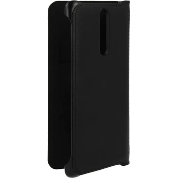Nokia Leather Flip Cover CP-801 - оригинален кожен калъф с отделение за кр. карта за Nokia 8 (черен)