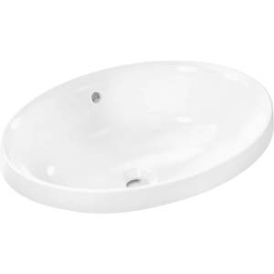 Hansgrohe Xuniva D - Умивалник, 55x40 см, с преливник, без отвор за смесител, бял 60156450 (60156450)