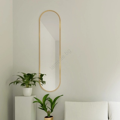 Baltica Design - Стенно огледало TINY BORDER 155x40 cm златно (DB0030)