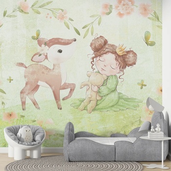 Image 1 of Art gift Фототапет - Принцеса и сърничка