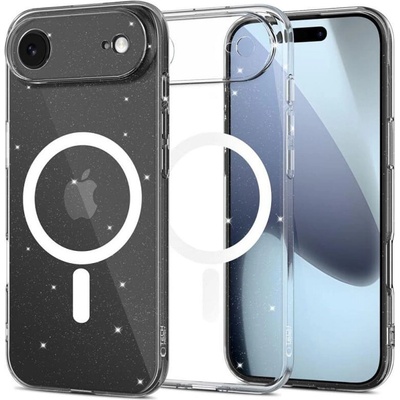 Tech-Protect Magsafe Калъф за iPhone Air, Tech-Protect FlexAir Glitter Case, Прозрачен (5906302319541)