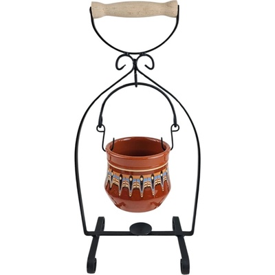 КОМПЛЕКТ МЕНЧЕ СЪС СТОЙКА ЗА ПОДГРЯВАНЕ НА МАНДЖА