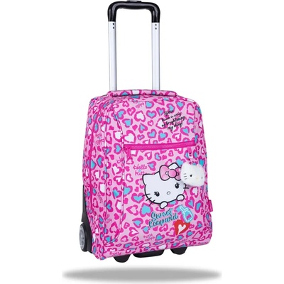 COOLPACK Ученическа раница на колела Coolpack - Compact - Hello Kitty Pink