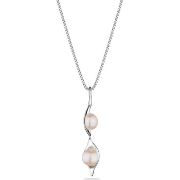 Image 1 of Swan Сребърно колие със сладководна бяла перла GP036W Swan