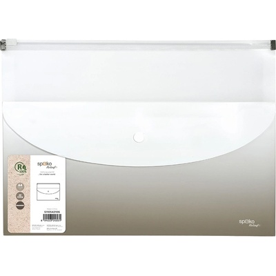 SPOKO Джобове за папки SPOKO ReLeaf Gradient PP A/4 с цип и A/5 с патент сив S110542106 (S110542106)