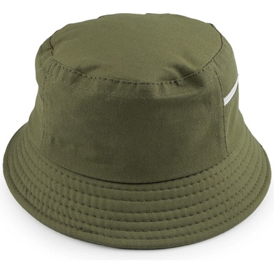 Bavlněný letní klobouk unisex zelená khaki