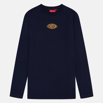 Fenchurch Тениска Fenchurch Men's Minte Long-Sleeve T-Shirt - Navy