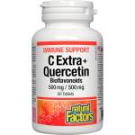 Natural Factors Immune Support C Extra + Quercetin 500 mg [60 Таблетки]