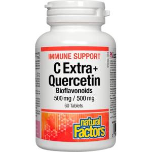 Natural Factors Immune Support C Extra + Quercetin 500 mg [60 Таблетки]