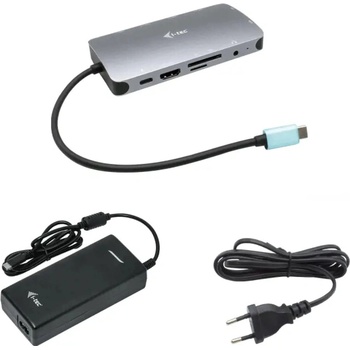 i-Tec USB-C Metal Nano Dock HDMI/VGA with LAN + Power Delivery 100 W C31NANODOCKVGAPD