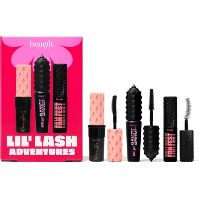 Benefit Cosmetics КОМПЛЕКТ Lil’Lash Adventures kit - Minis BADgal BANG! , Roller Lash & Fan Fest Mascara Комплект дамски