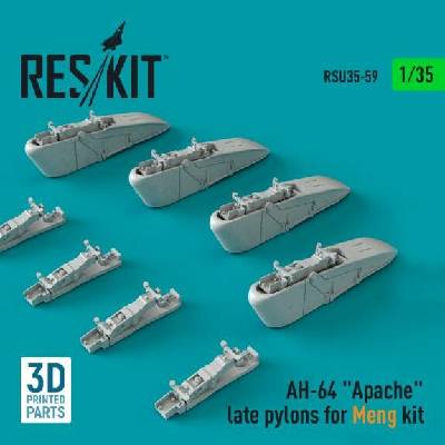 Meng Reskit AH-64Apache late pylons forkit 3D Printed 1:35