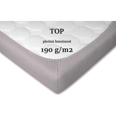 Dadka Jersey prostěradlo šedé 90x220x20
