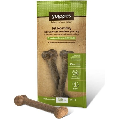 Yoggies FIT kostičky pre psov lisované za studena zdravé čistenie zubov 2 x 47 g