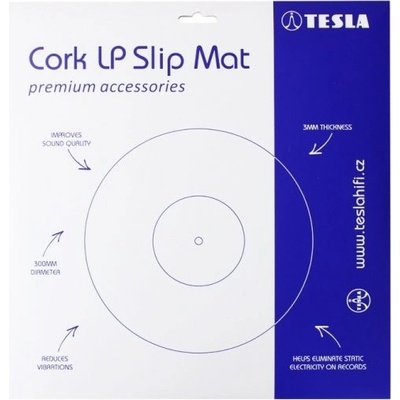 TESLA Antistatic Slipmat Cork: Kvalitní korkový slipmat pro gramofonové přístroje – Zboží Živě