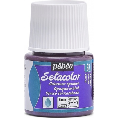 Pébéo Setacolor opaque farba na textil 67 shimmer plum 45 ml