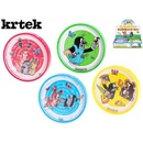 KRTEK Hra kuličkové bludiště labyrint kulatý 9cm Krteček plast 4 barvy