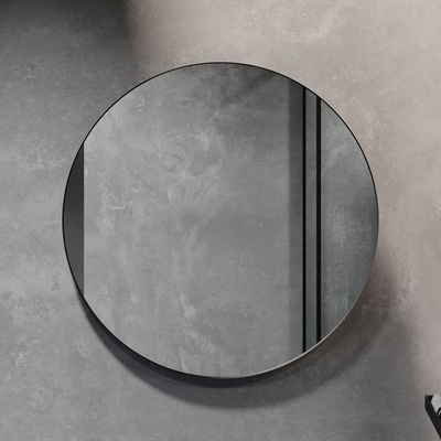 Bath deluxe Огледало за баня borgsted, Ø 80 см, черно (bt0008)