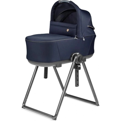 Peg Perego Сгъваем кош за новородено със стойка Peg-Perego - Culla Flex, Blue Shine (20503)