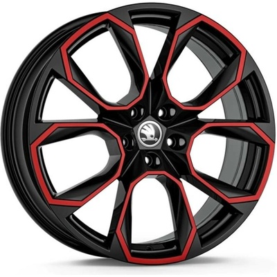 Škoda XTREME 8x20 5x112 ET41 red black
