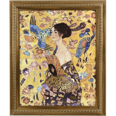 Goebel Nástěnný obraz 59,5 cm Gustav Klimt Dáma s vějířem – Artis Orbis