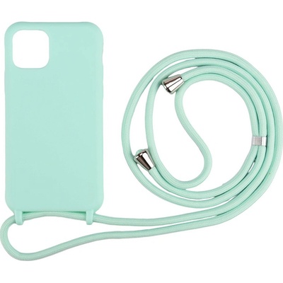 AppleMix Apple iPhone 11 Pro + farebná šnúrka mätovo zelené