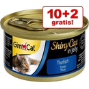 GimCat ShinyCat Jelly Adult Kitten Kuře 12 x 70 g