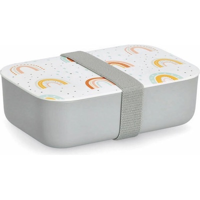 Zeller Svačinový box plast bambus 19 × 12,5 × 6 cm Duha