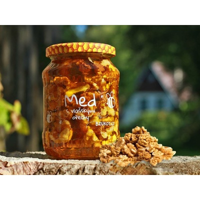Bzukot Med s vlašskými ořechy 450 g