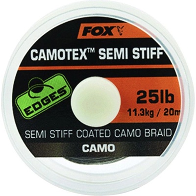 Fox šňůra Camotex Semi Stiff Camo 20m 25lb