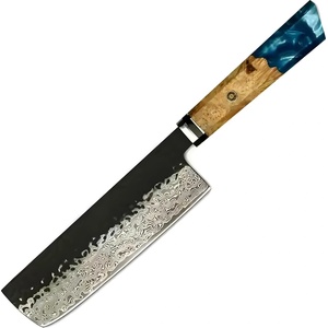 HARAHU Дамаски кухненски нож AI-37595 - Nakiri / Тъмносин KP37595