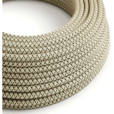 Creative Cables RD64 2x0,75mm² kosočtverce antracit 1 m