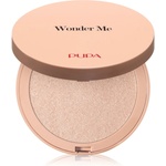 PUPA Milano Wonder Me Glow компактна озаряваща пудра цвят 102 - Pure Gold 7.5 гр